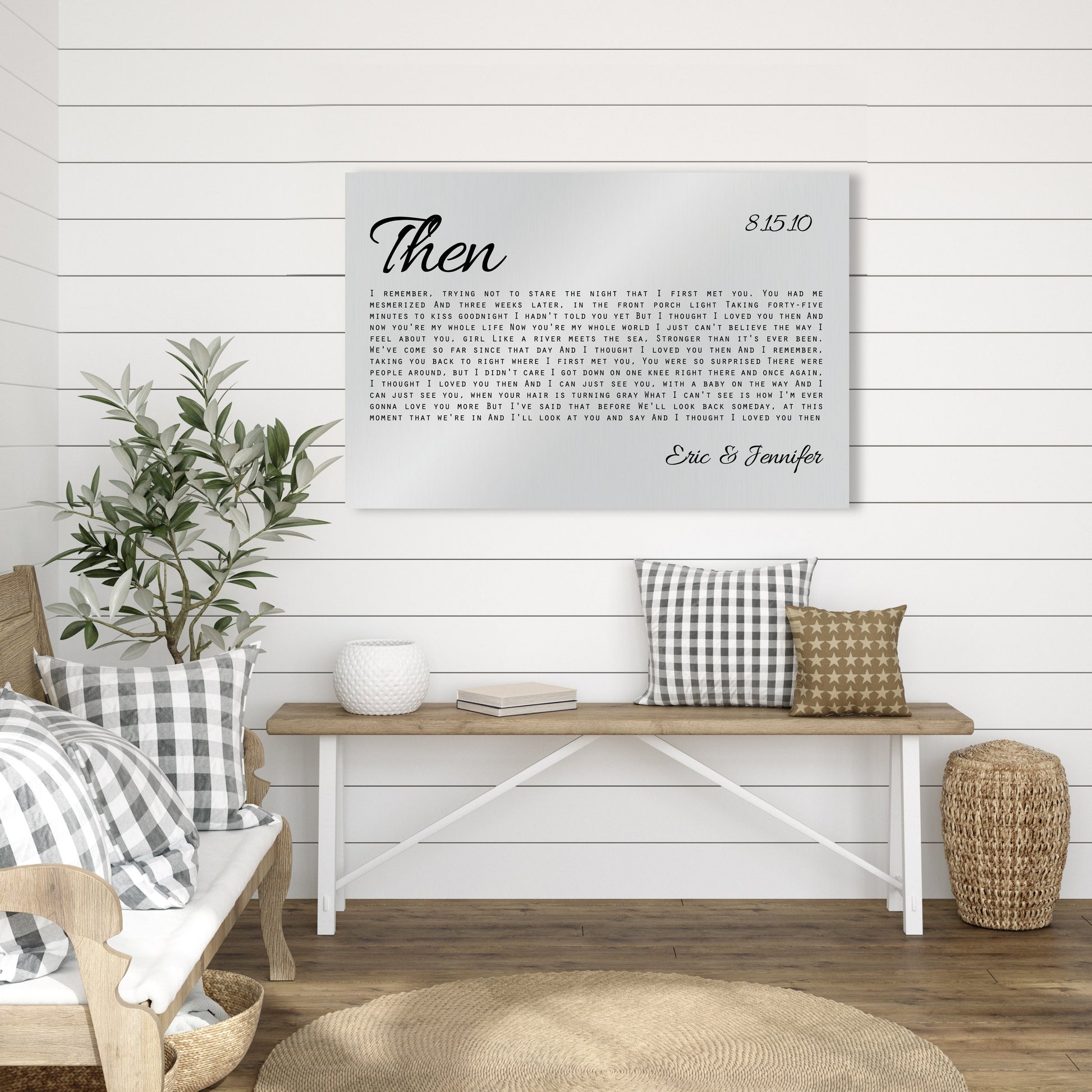 Tin Anniversary Song Print - HoneycombProverbs - Signs - Modern Lyrics Wall Decor