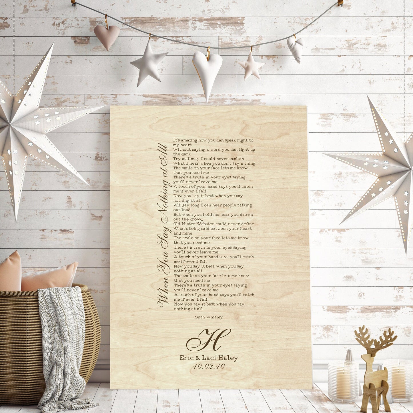 Wood 1st Dance Song Lyric Sign - HoneycombProverbs - Signs - 5 year anniversary gifts