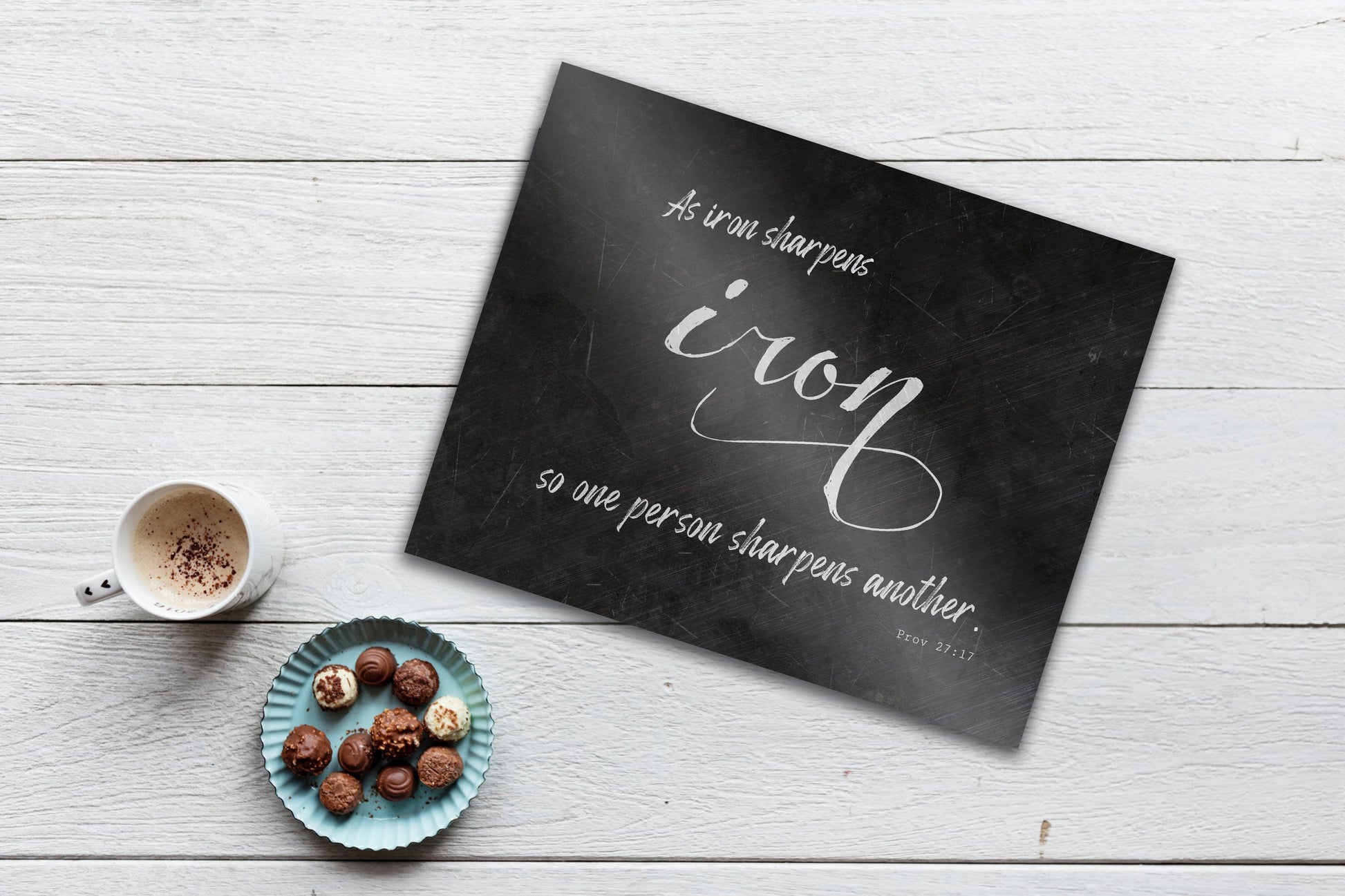 As Iron Sharpens Iron, For Her - HoneycombProverbs - Signs - Christian Wall Art
