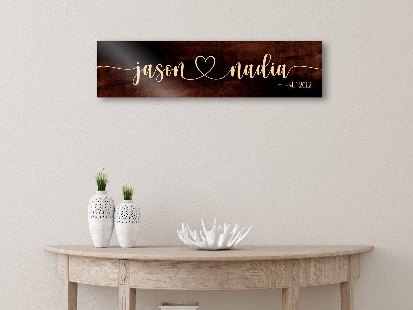 Bronze Anniversary Gift, 19th Anniversary Gift - HoneycombProverbs - Signs - Name Signs Wall Art