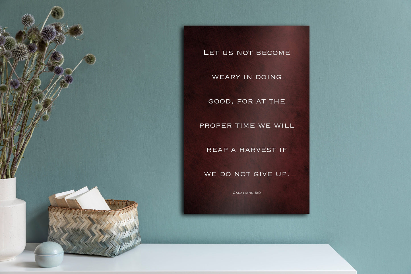 Galatians 6:9, Gift for Christian - HoneycombProverbs - Religious Home & Decor - Christian Wall Art