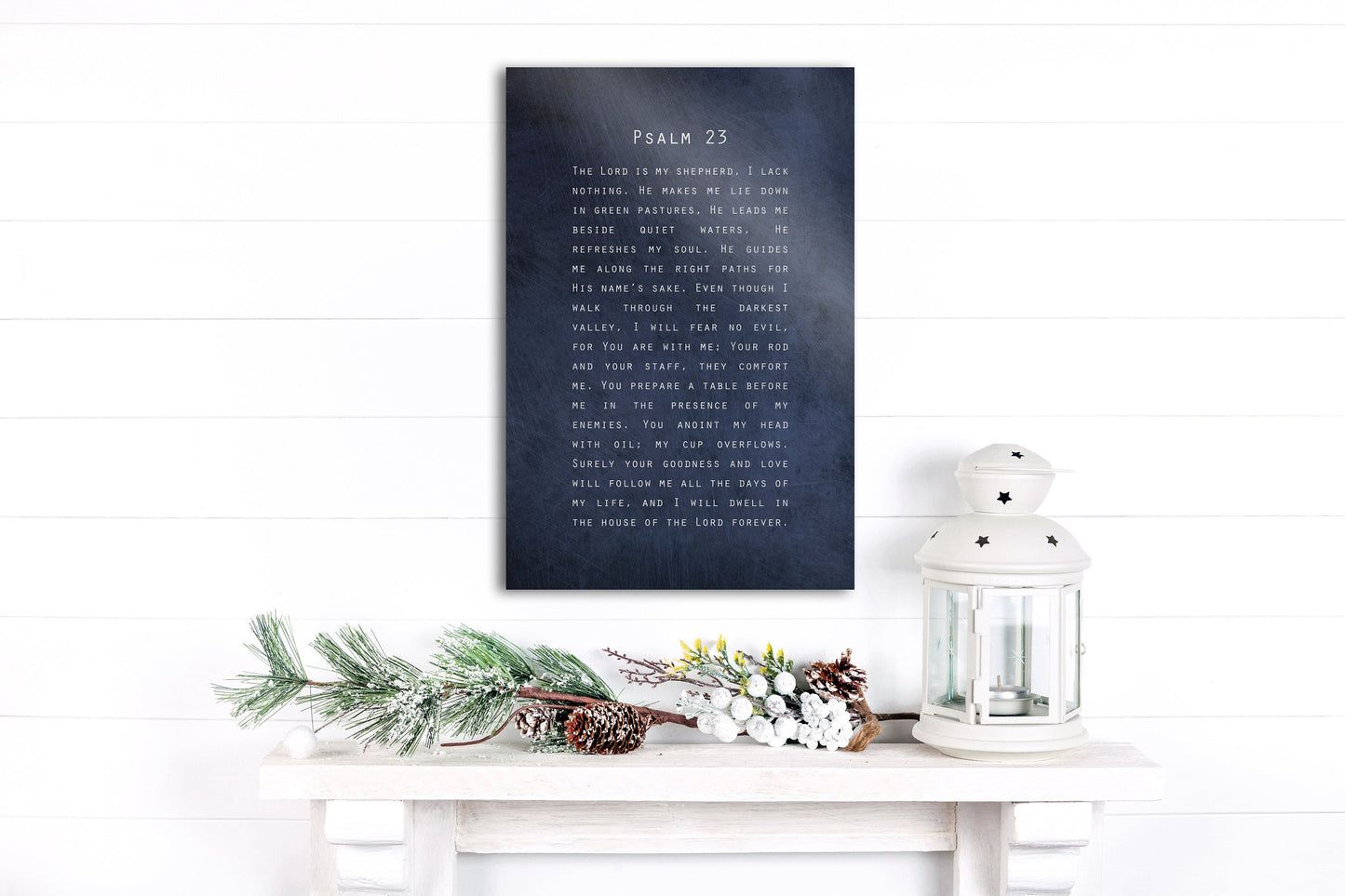Psalm 23, Gift for Christian - HoneycombProverbs - Religious Home & Decor - Christian Wall Art