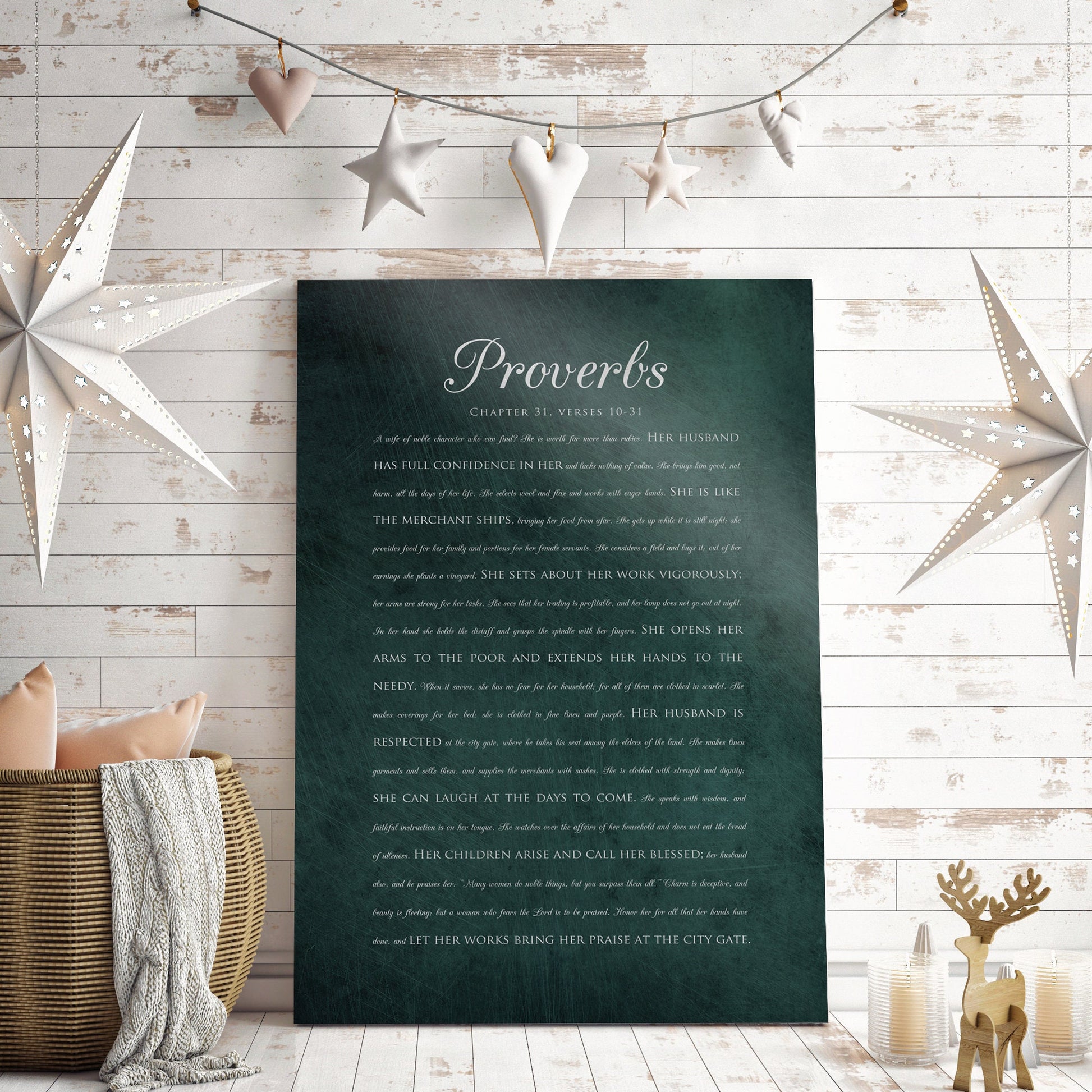 Proverbs 31 Scripture Sign - HoneycombProverbs - Signs - Christian Wall Art