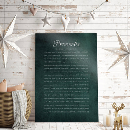 Proverbs 31 Scripture Sign - HoneycombProverbs - Signs - Christian Wall Art