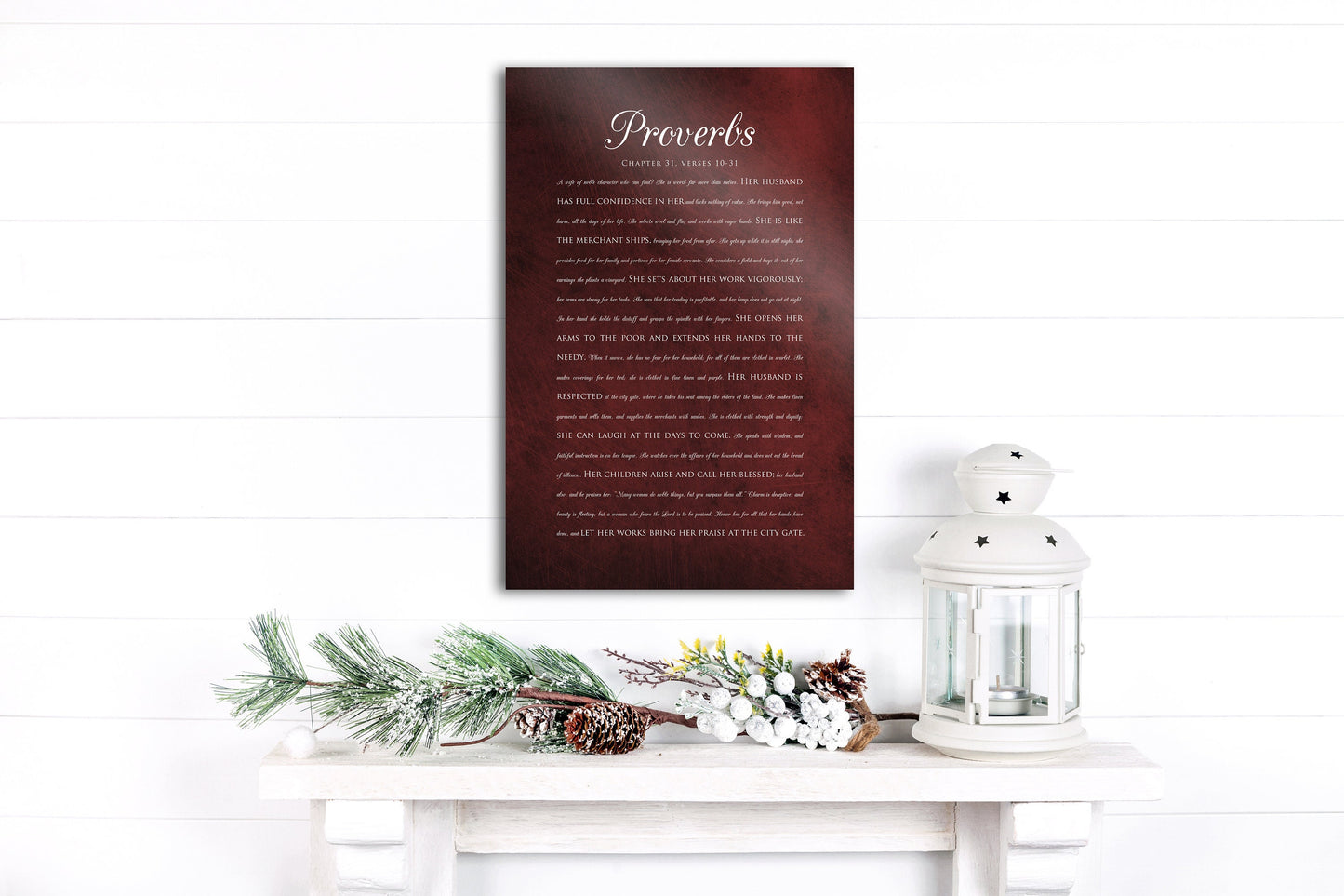 Proverbs 31 Scripture Sign - HoneycombProverbs - Signs - Christian Wall Art