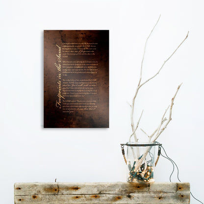 Footprints Poem, Footprints in the Sand - HoneycombProverbs - Religious Home & Decor - Christian Wall Art
