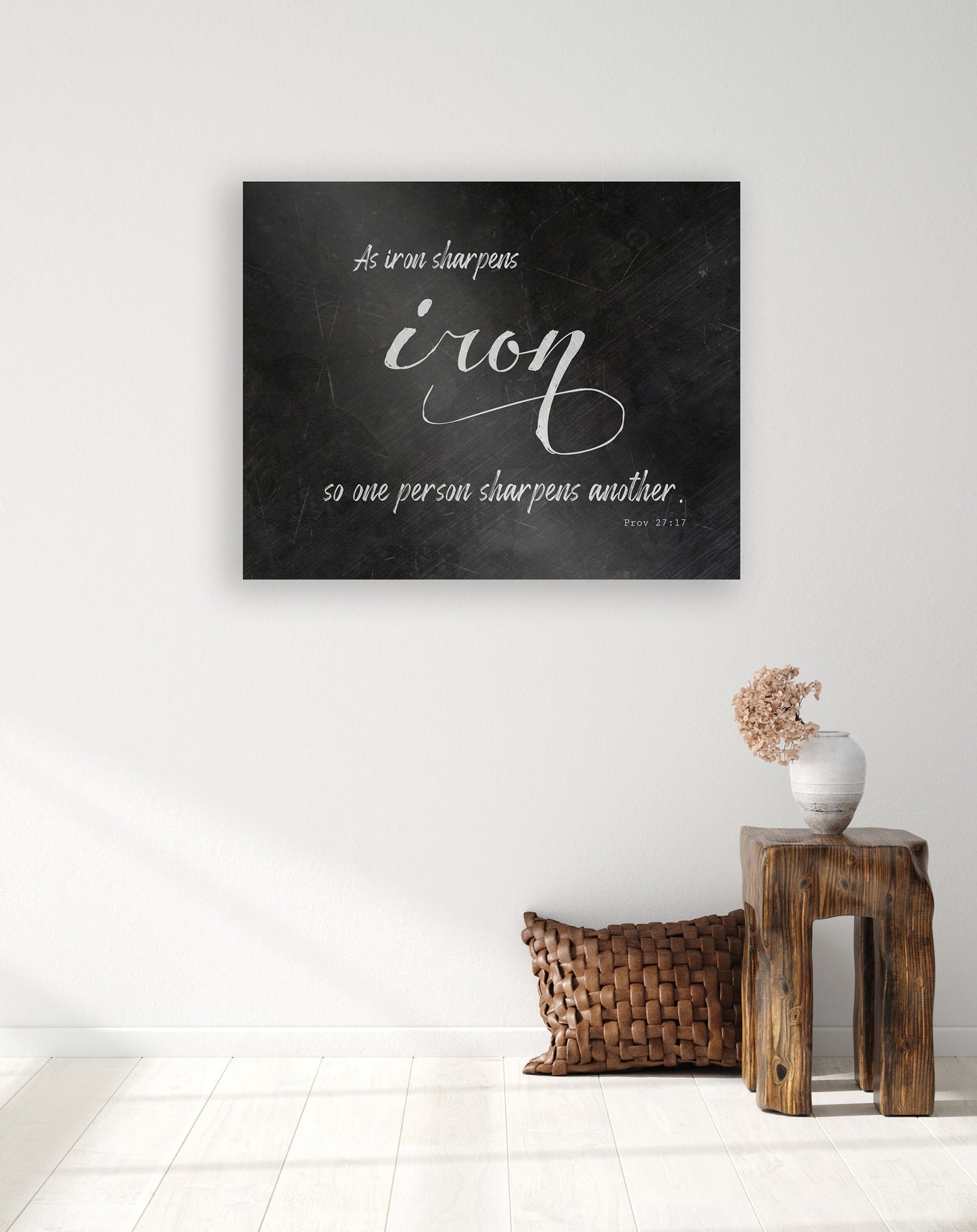 As Iron Sharpens Iron, For Her - HoneycombProverbs - Signs - Christian Wall Art