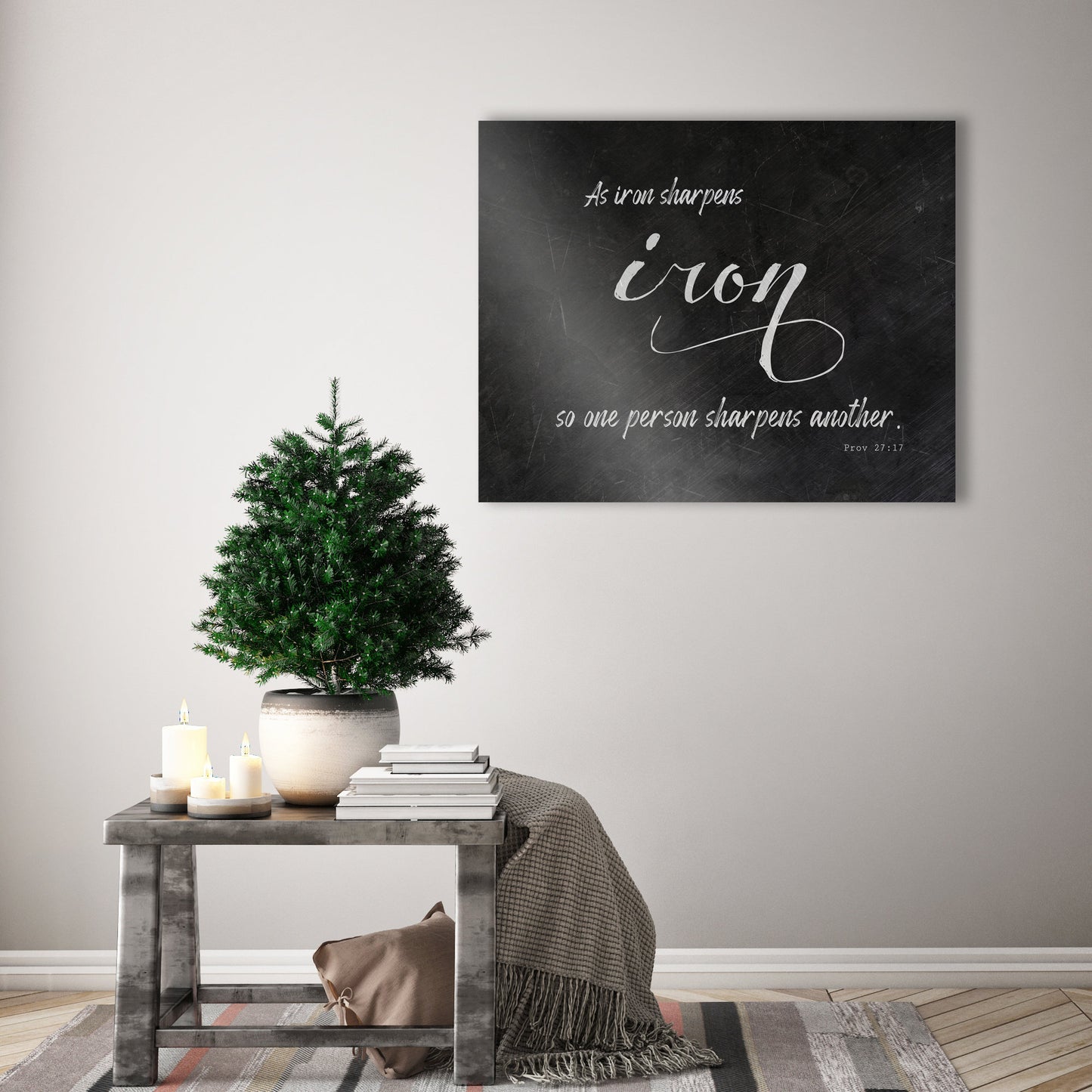 As Iron Sharpens Iron, For Her - HoneycombProverbs - Signs - Christian Wall Art