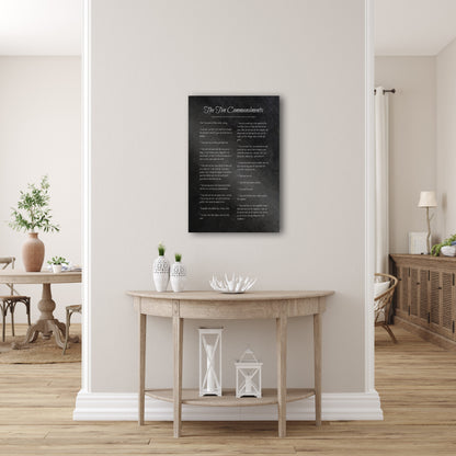 The Ten Commandments, Iron Gift - HoneycombProverbs - Gifts For The Couple - Christian Wall Art