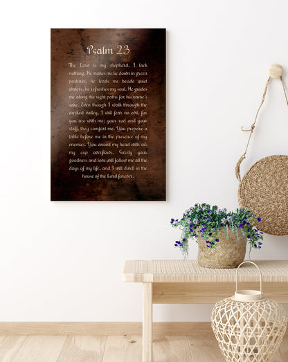 Psalm 23, Christian Gift - HoneycombProverbs - Signs - Christian Wall Art