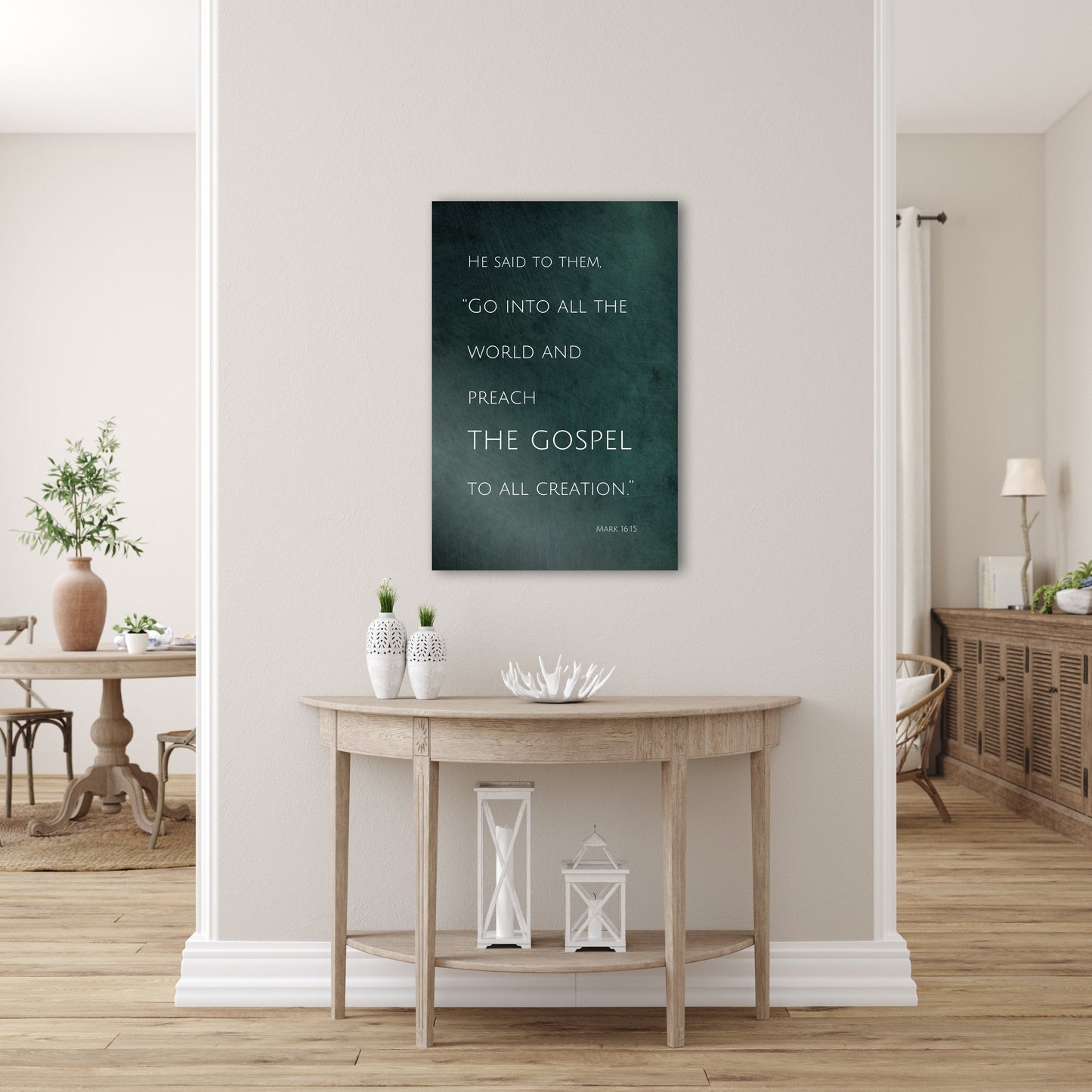 Mark 15:16, Gift for Christian - HoneycombProverbs - Religious Home & Decor - Christian Wall Art