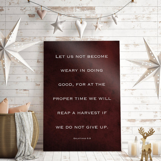 Galatians 6:9, Gift for Christian - HoneycombProverbs - Religious Home & Decor - Christian Wall Art