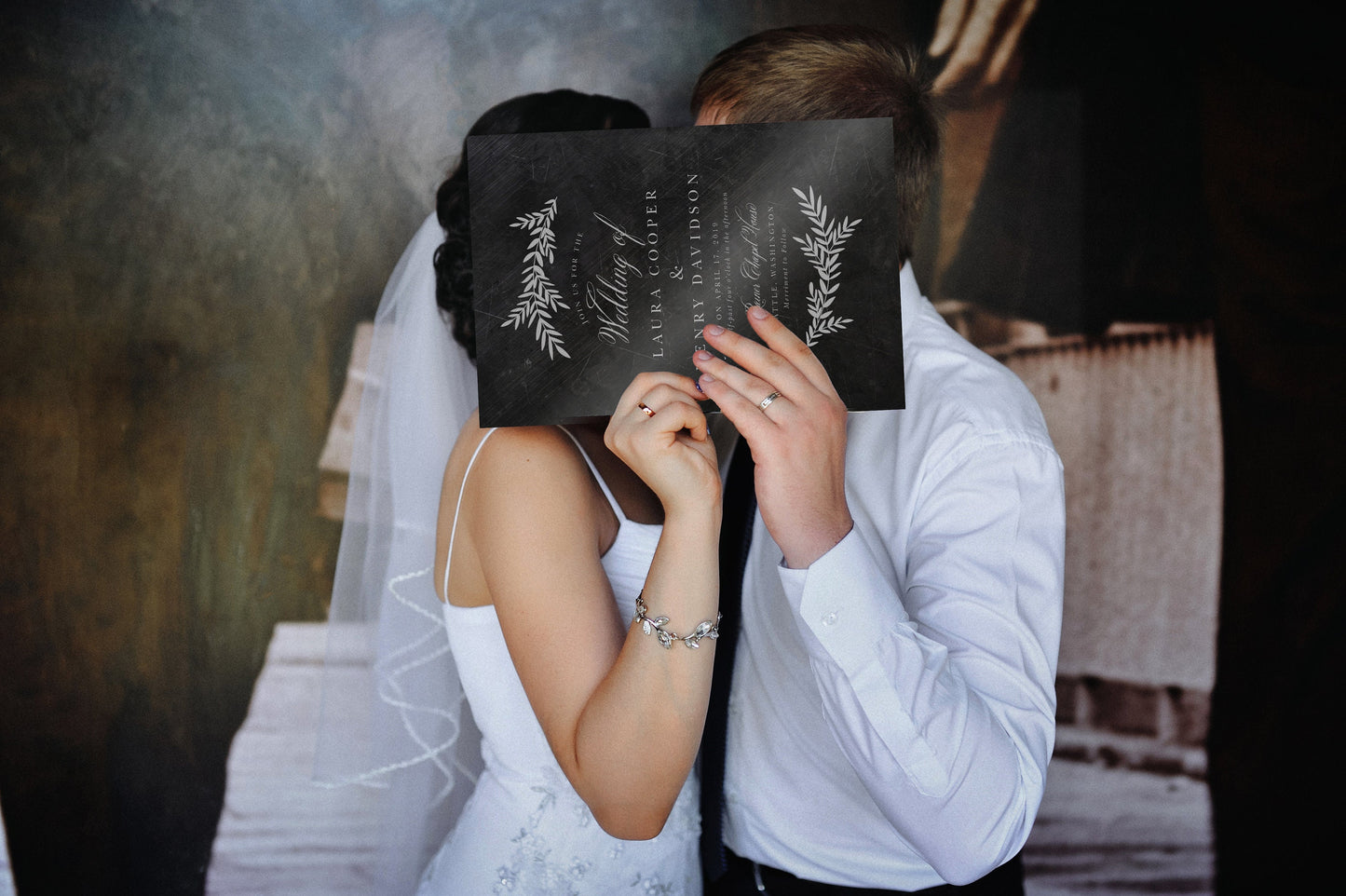 Inscribed Wedding Invitation on Metal - HoneycombProverbs - Gifts For The Couple - Bronze Anniversary Gifts