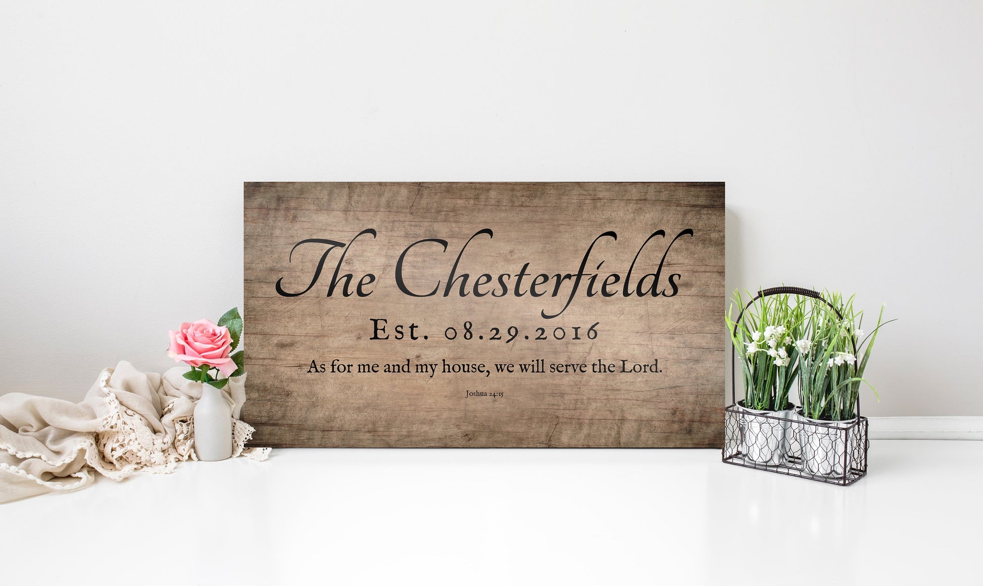 Cottage Country Family Name Sign - HoneycombProverbs - Signs - Christian Wall Art