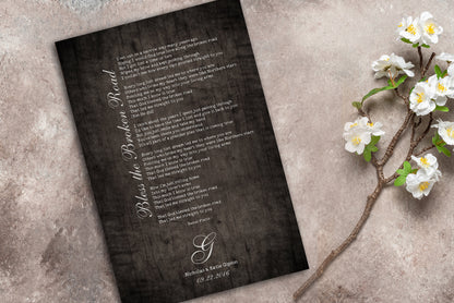 Our Song Lyrics on Wood, additional view 13, 5th anniversary wood