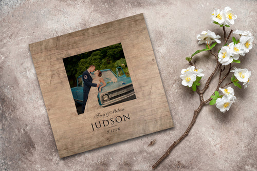 Photo on Wood 5th Anniversary Personalized Keepsake