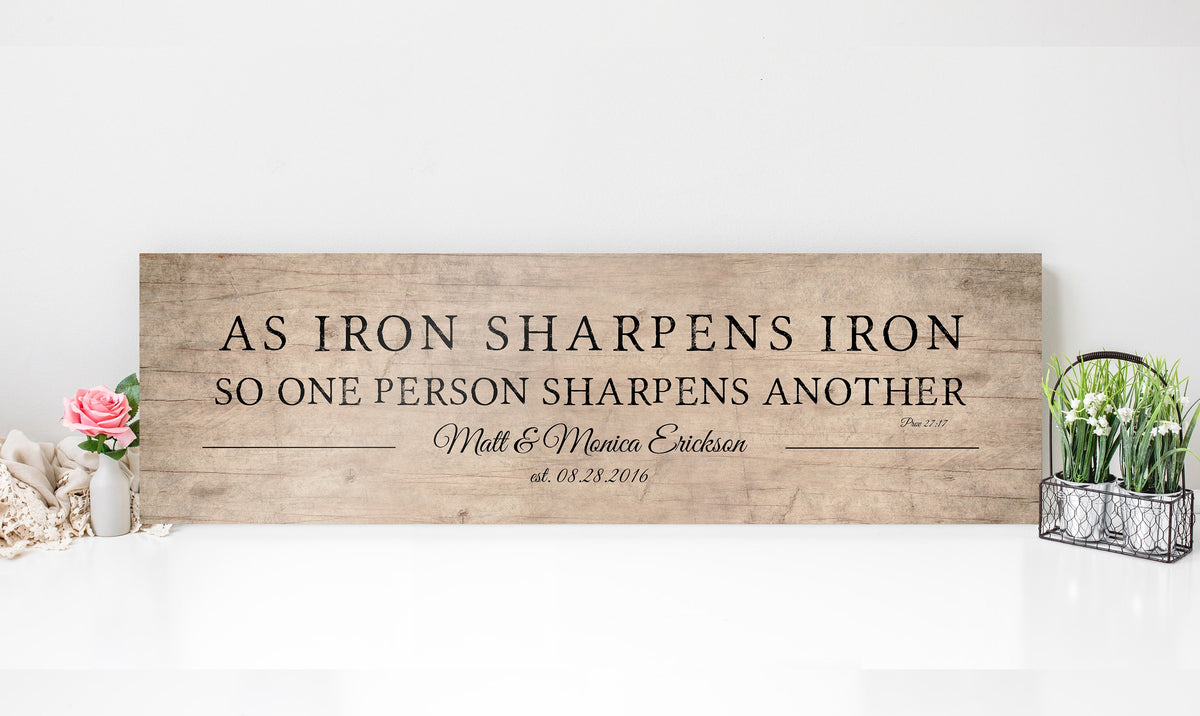 Scripture Inspired Couple's Wood Gift - HoneycombProverbs - Signs - Christian Wall Art