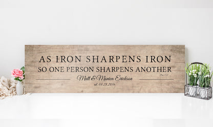 Scripture Inspired Couple's Wood Gift - HoneycombProverbs - Signs - Christian Wall Art