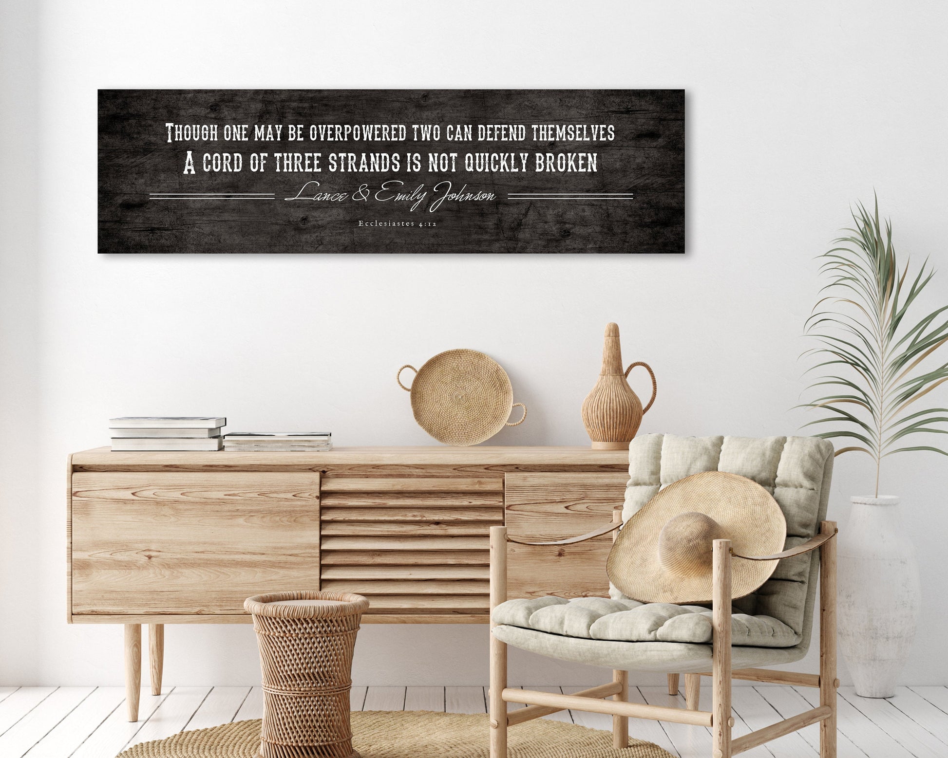 Rustic Christian Personalized Sign on Wood - HoneycombProverbs - Signs - Christian Wall Art