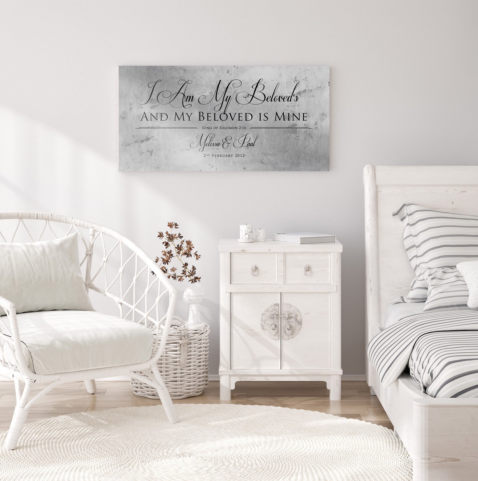 Song of Solomon 6:3 Personalized Sign - HoneycombProverbs - Signs - Christian Wall Art