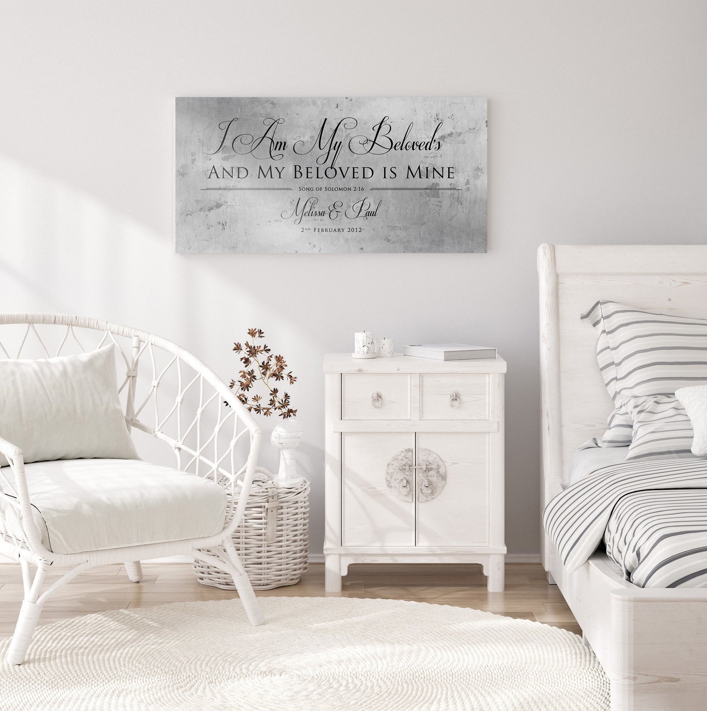 Song of Solomon 6:3 Personalized Sign - HoneycombProverbs - Signs - Christian Wall Art