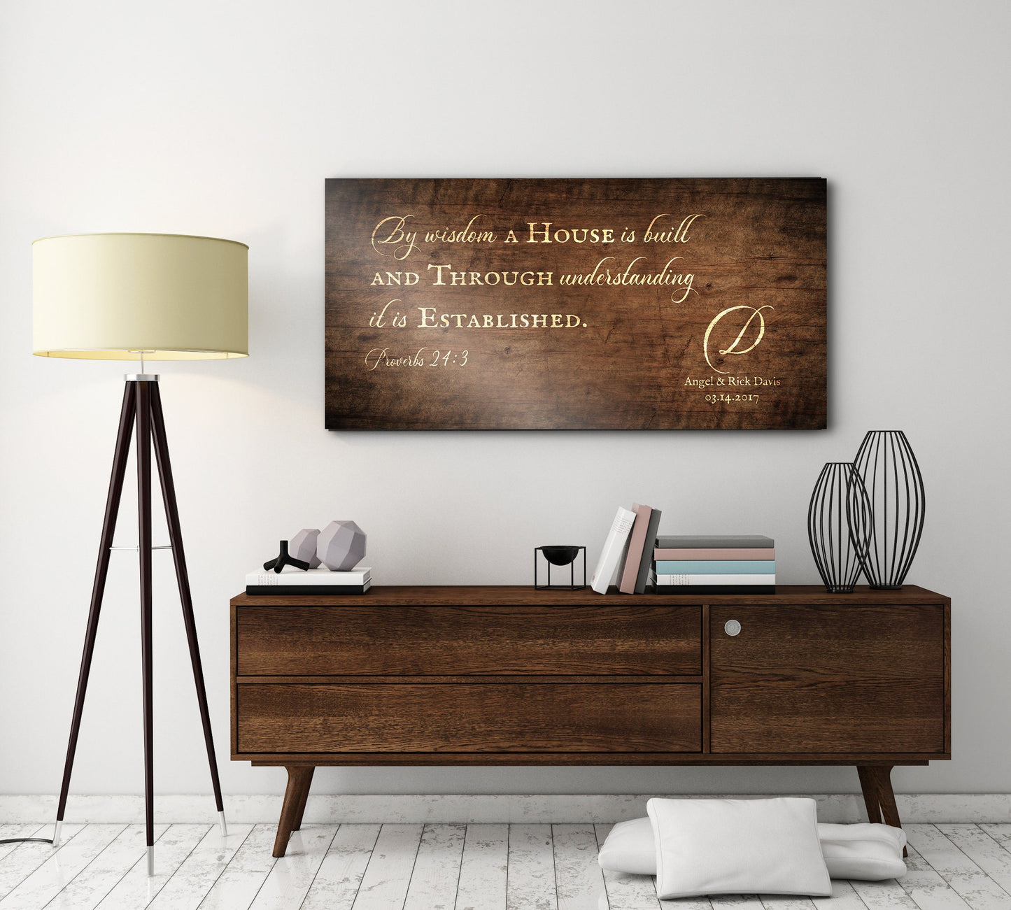 Proverbs 24:3 Christian Family Sign - HoneycombProverbs - Signs - Christian Wall Art