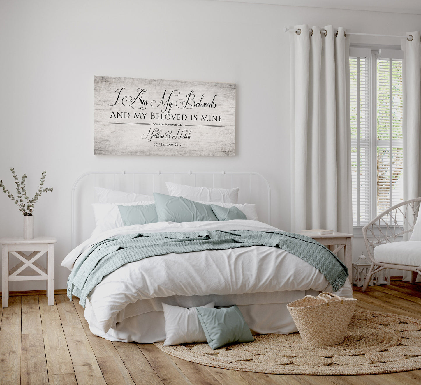 Wood Anniversary Keepsake, I am my Beloved's - HoneycombProverbs - Signs - Christian Wall Art