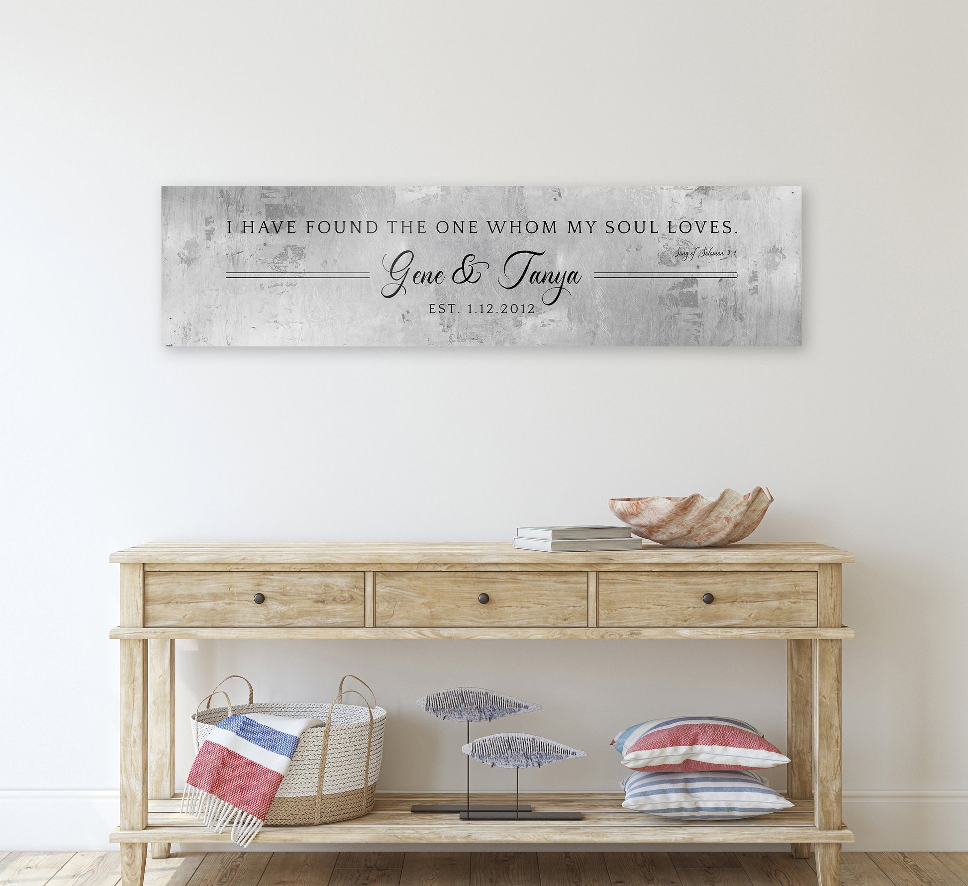 Tin Anniversary Gift, Personalized Gift - HoneycombProverbs - Signs - Tin Anniversary Gifts