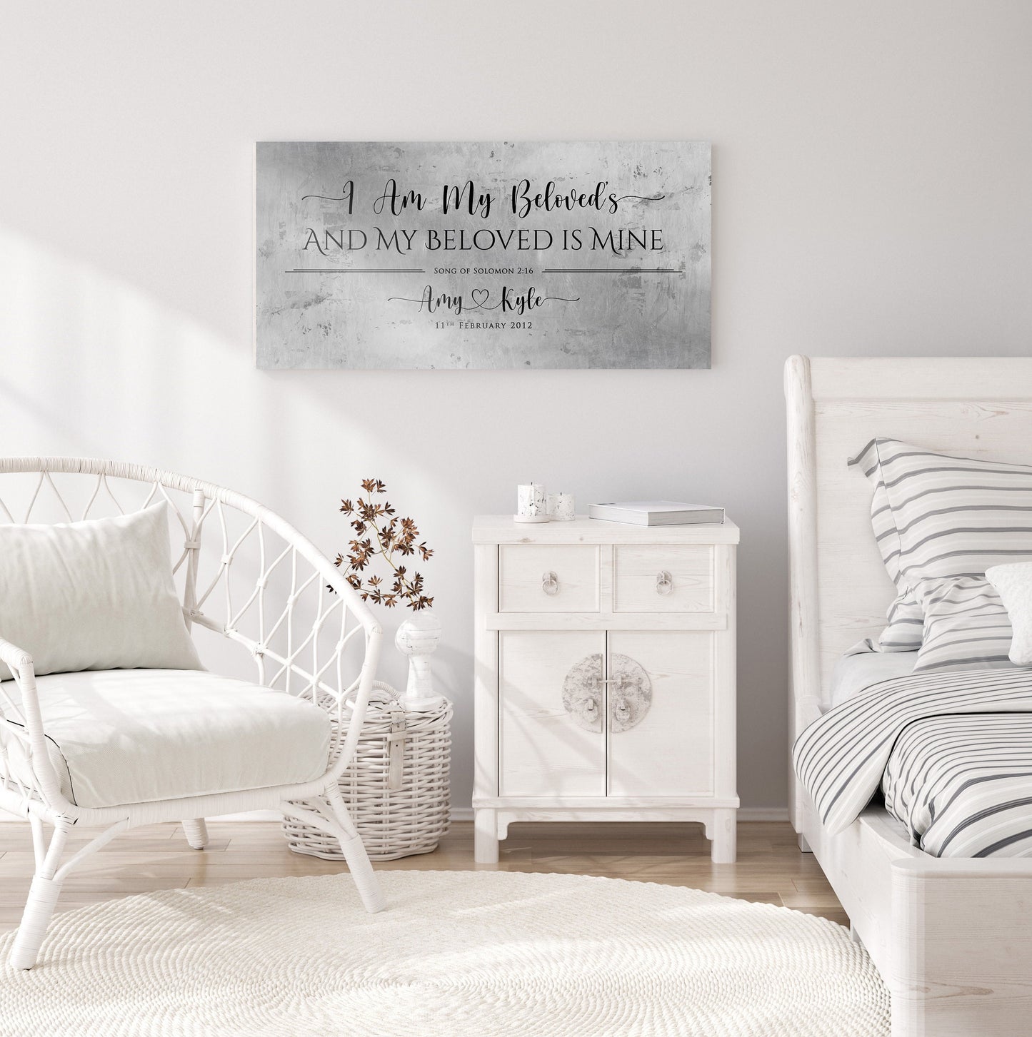 Song of Solomon 6:3 Tin Couple's Est Sign - HoneycombProverbs - Signs - Christian Wall Art