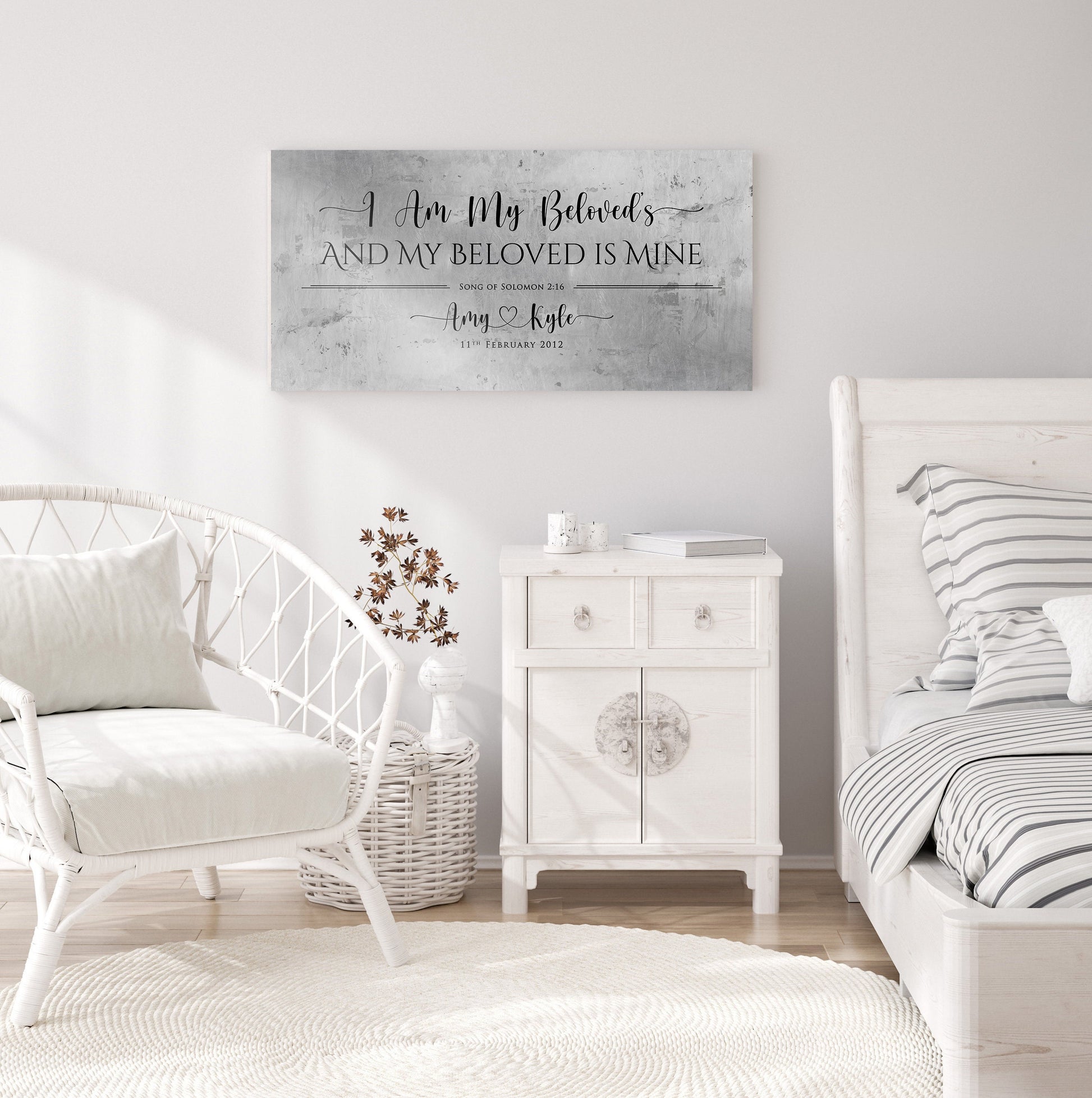 Song of Solomon 6:3 Tin Couple's Est Sign - HoneycombProverbs - Signs - Christian Wall Art