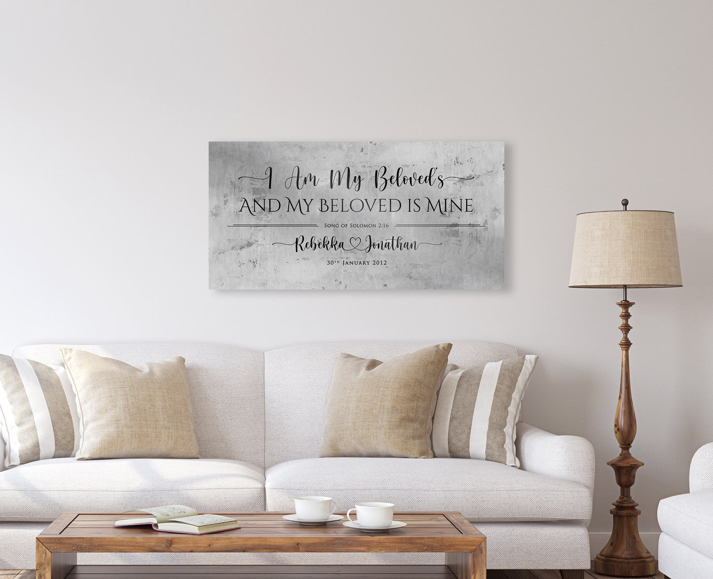 Song of Solomon 6:3 Tin Couple's Est Sign - HoneycombProverbs - Signs - Tin and Aluminum Gifts