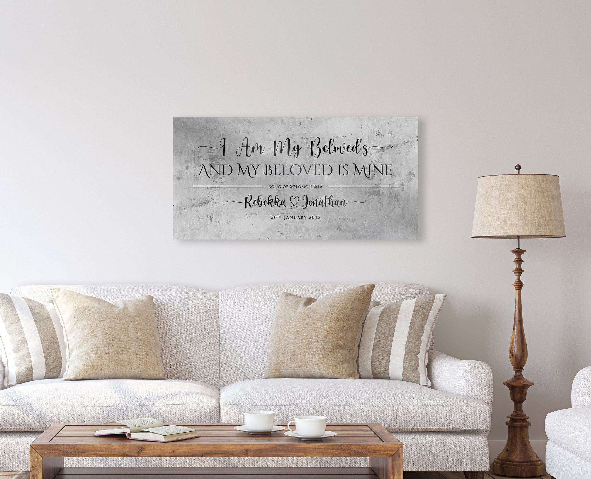 Song of Solomon 6:3 Tin Couple's Est Sign - HoneycombProverbs - Signs - Christian Wall Art
