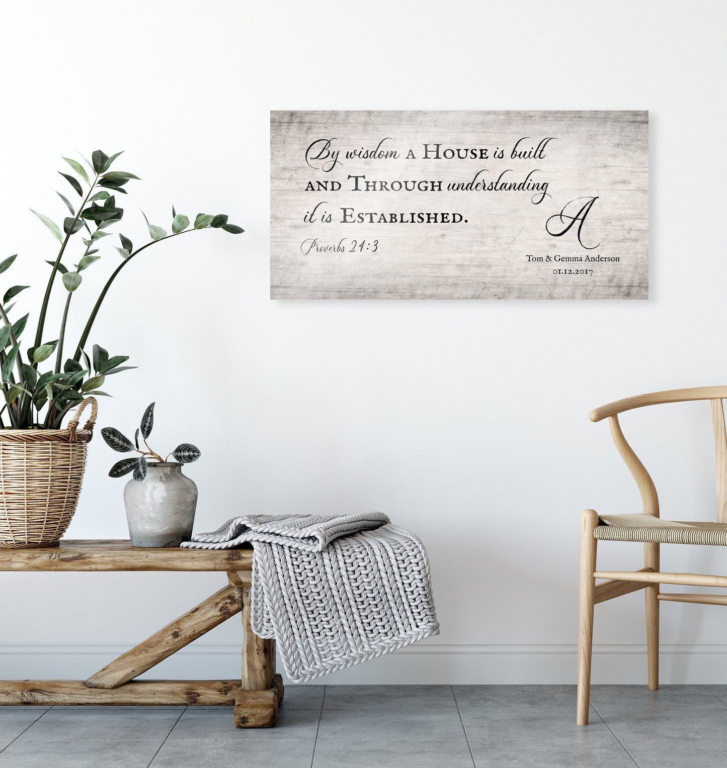Proverbs 24:3 Christian Family Sign - HoneycombProverbs - Signs - Christian Wall Art
