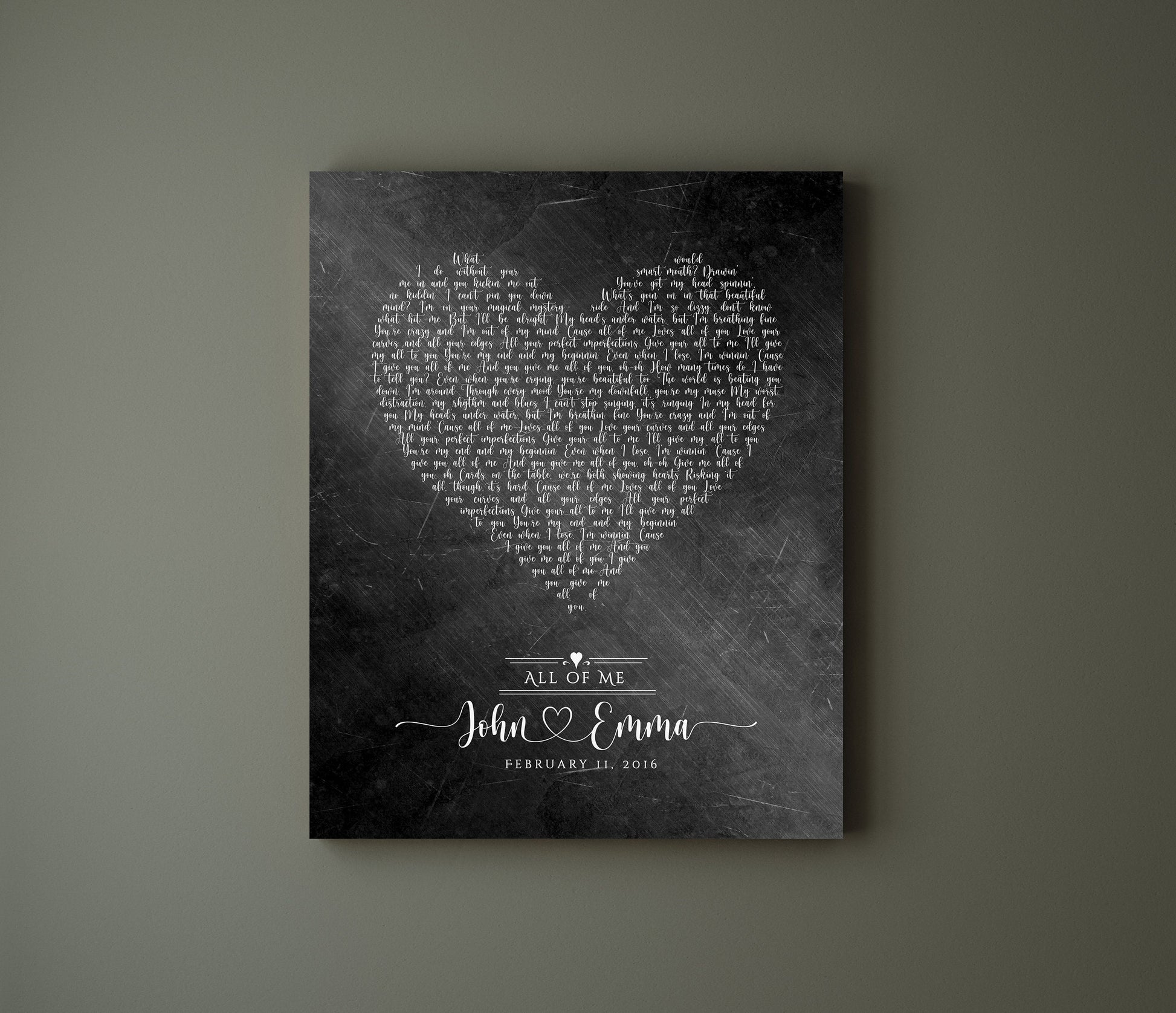 6 Year Anniversary Gift for Him, Song lyric sign - HoneycombProverbs - Signs - Iron Anniversary Gifts