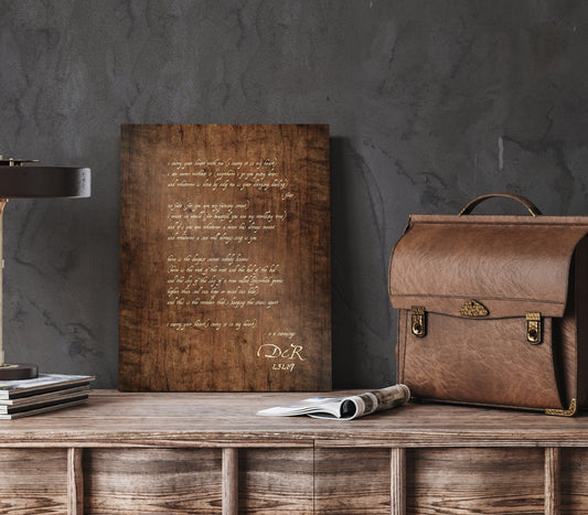 E.E. Cummings Poem Personalized on Wood - HoneycombProverbs - Signs - 5 year anniversary gifts