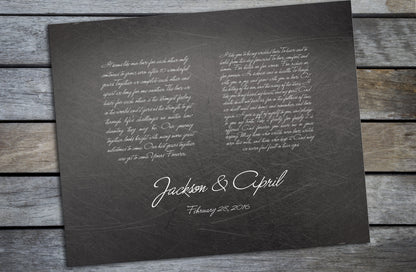 Wedding Vow Art, Wedding Vows on Iron - HoneycombProverbs - Signs - Wedding Vow Wall Art