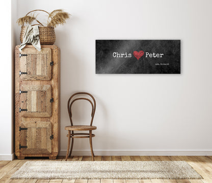 Couples Name Sign, 6 Year Anniversary Gift - HoneycombProverbs - Gifts For The Couple - Name Signs Wall Art