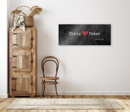 Grunge Industrial iron Name Sign - HoneycombProverbs - Signs - Name Signs Wall Art