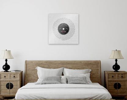 Ten Years Down LP Record Art, room view, 10th anniversary tin
