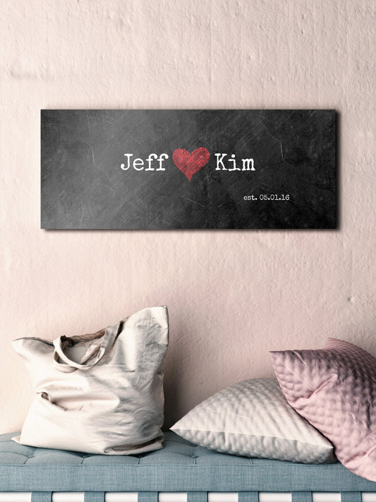 Grunge Industrial iron Name Sign - HoneycombProverbs - Signs - Name Signs Wall Art