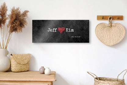 Couples Name Sign, 6 Year Anniversary Gift - HoneycombProverbs - Gifts For The Couple - Name Signs Wall Art