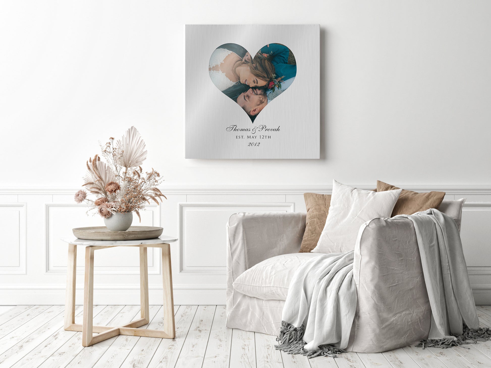 Photo Heart Tin Wall decor - HoneycombProverbs - Signs - Photo Plaques