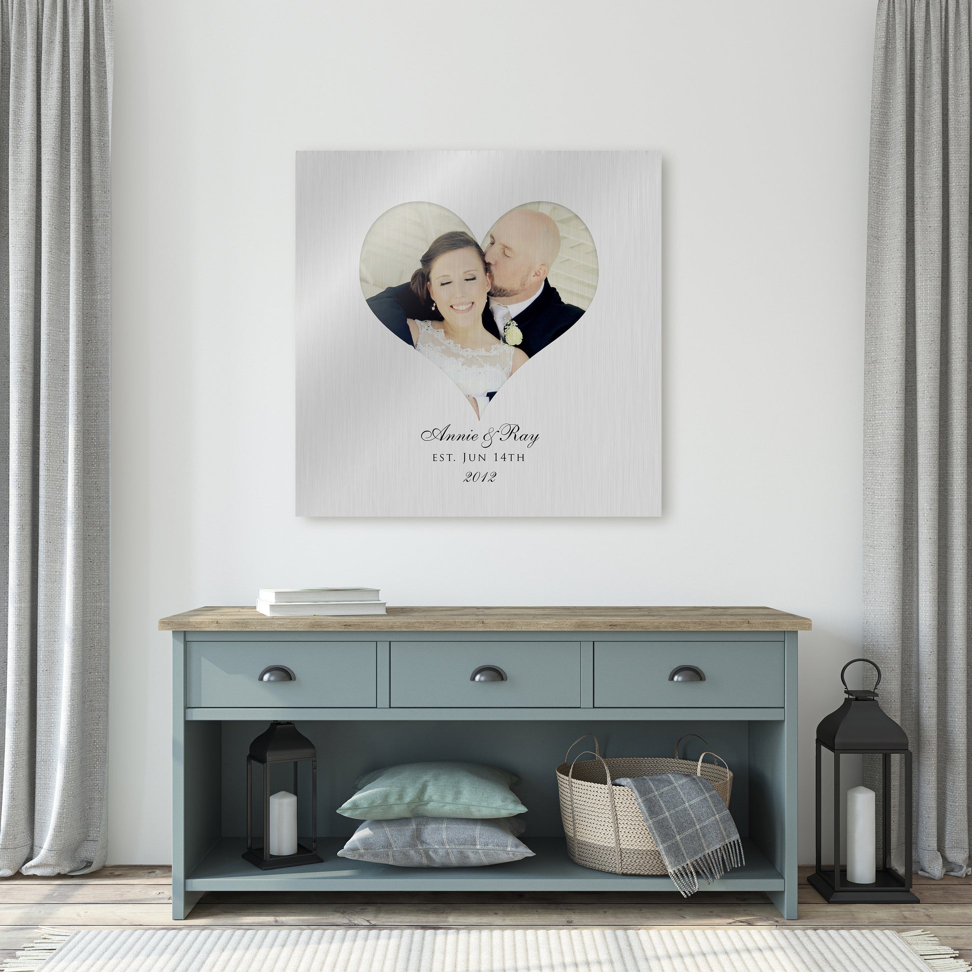 Photo Heart Tin Wall decor - HoneycombProverbs - Signs - Photo Plaques