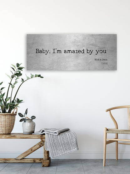 Personalized Tin Anniversary Sign: Custom Quote Wall Art, additional view 11, 10th anniversary tin