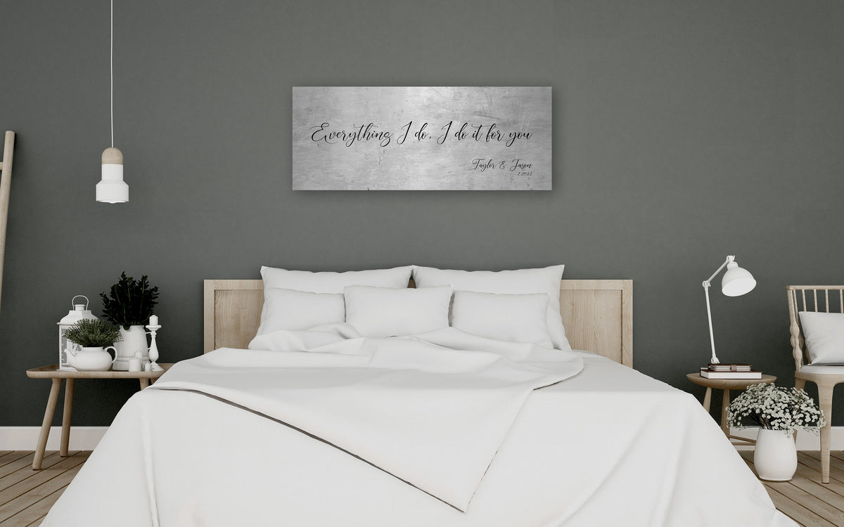 Custom Love Quote Sign for Couples - 10 Year Anniversary Gift - HoneycombProverbs - Signs - Tin and Aluminum Gifts