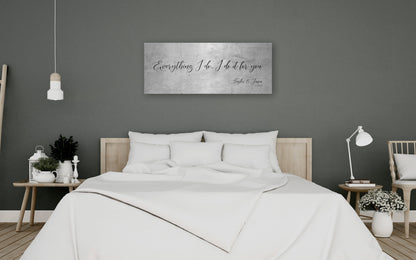 Personalized Tin Anniversary Sign: Custom Quote Wall Art, additional view 12, 10th anniversary tin