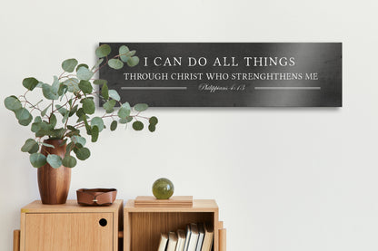 I Can Do All Things, size and option view, 6th anniversary iron