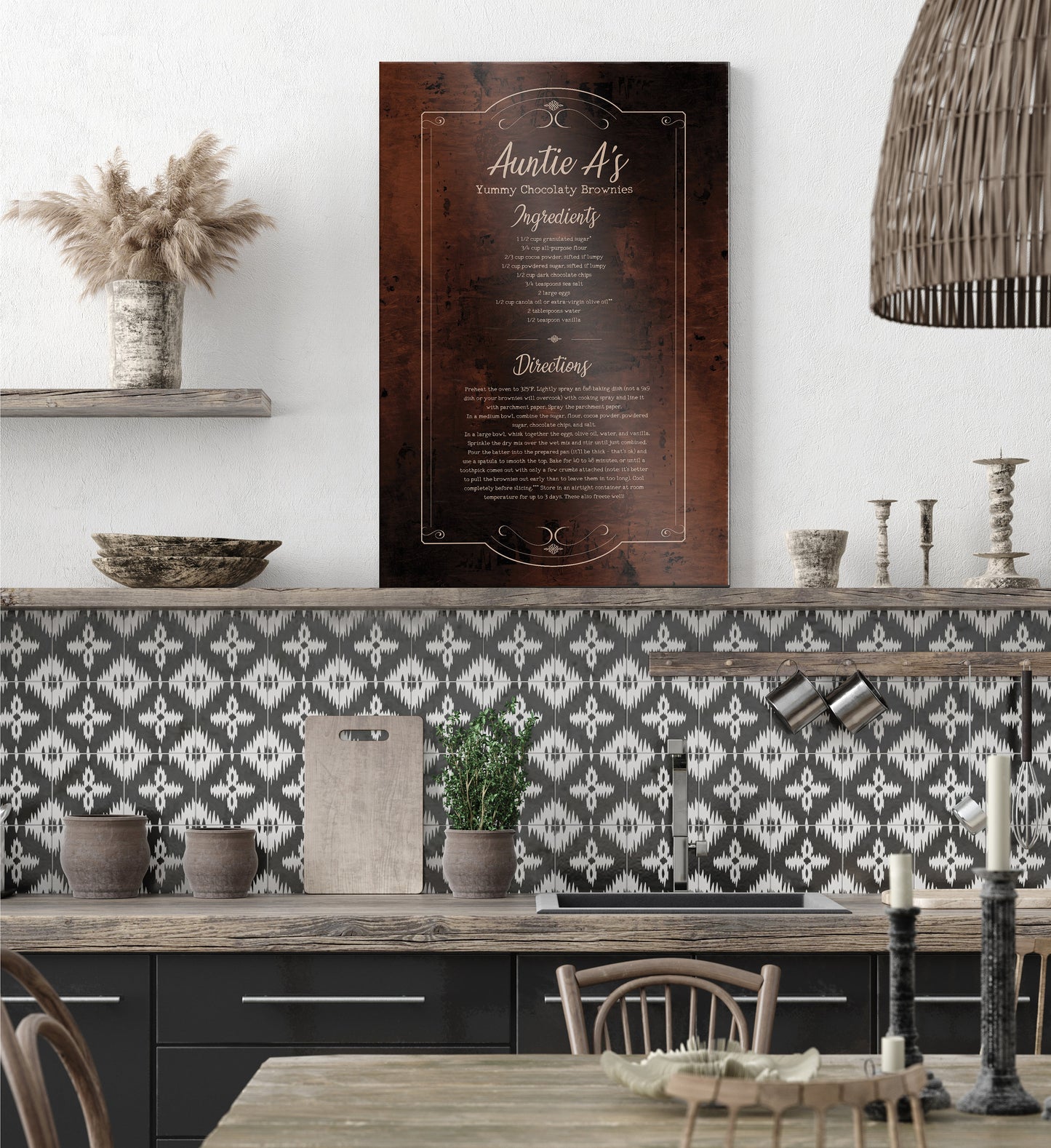 Personalized Handwritten Recipe Plaque - HoneycombProverbs - Signs - 