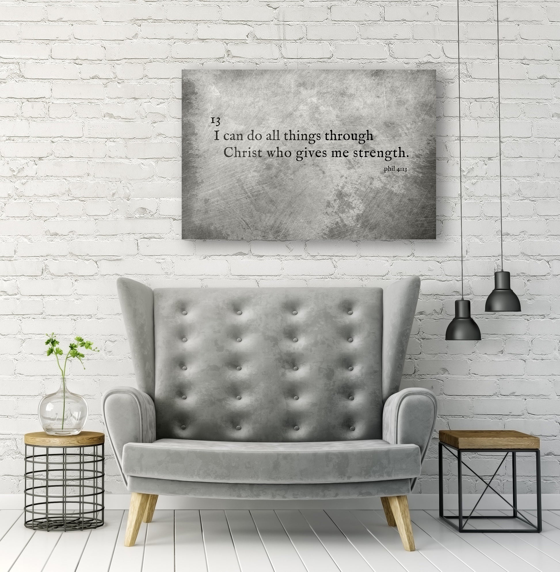 I Can Do All Things, Grunge Christian decor - HoneycombProverbs - Religious Home & Decor - Christian Wall Art