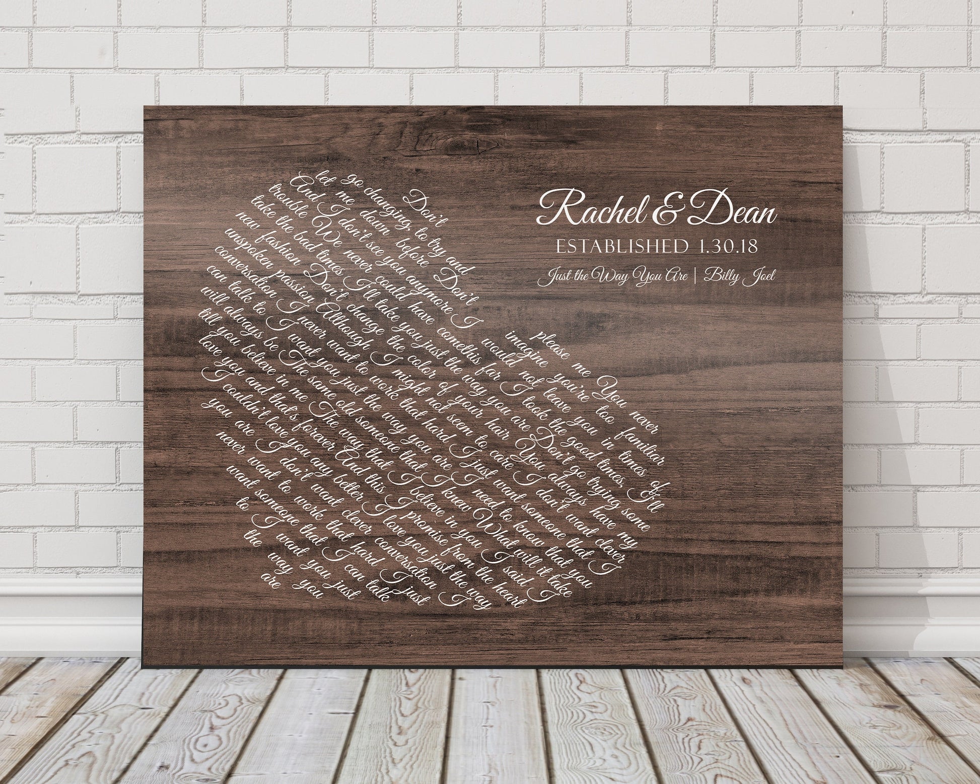 Love Song Country Lyric Sign on Wood - HoneycombProverbs - Signs - 5 year anniversary gifts